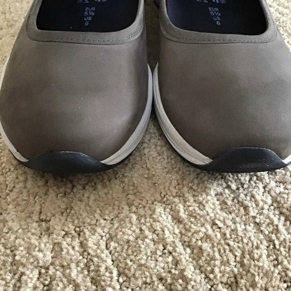 New Mephisto Yelina Suede Wedge Mary Jane Sneakers, Size 8